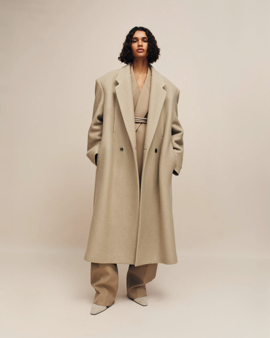 Boiled Wool Double Breasted Overcoat - Fear of God