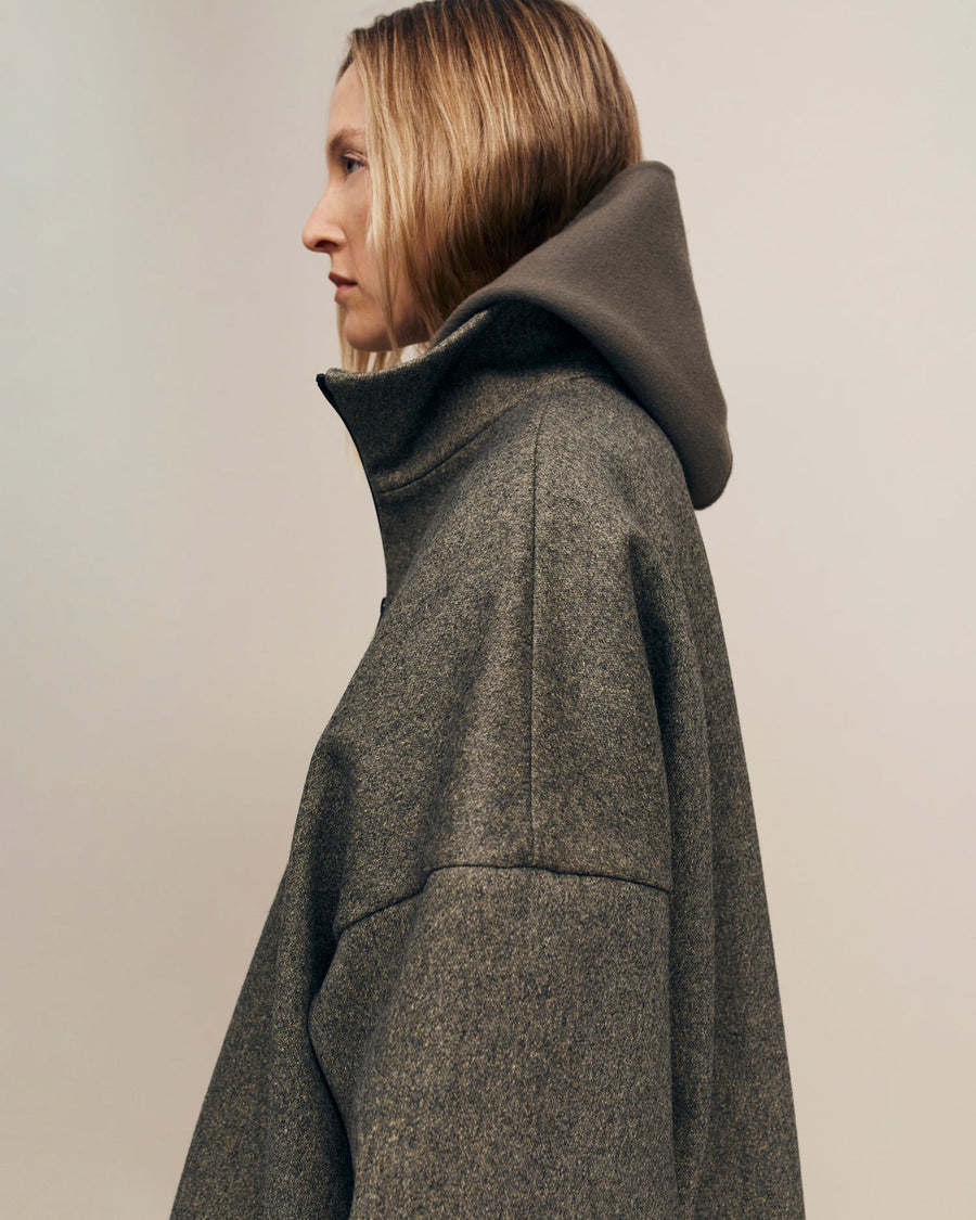 Melange Wool High Neck Jacket - Fear of God