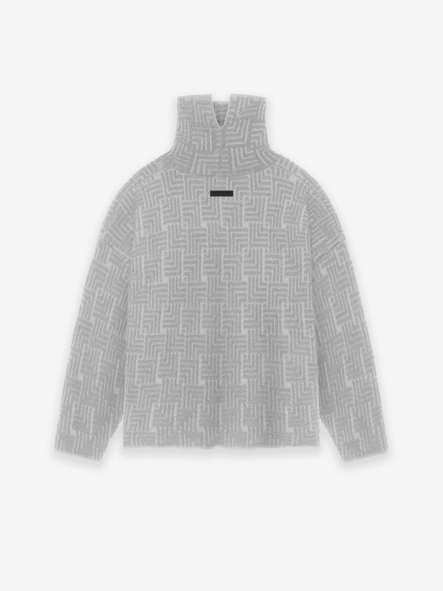 Wool Jacquard High Neck Sweater - Fear of God