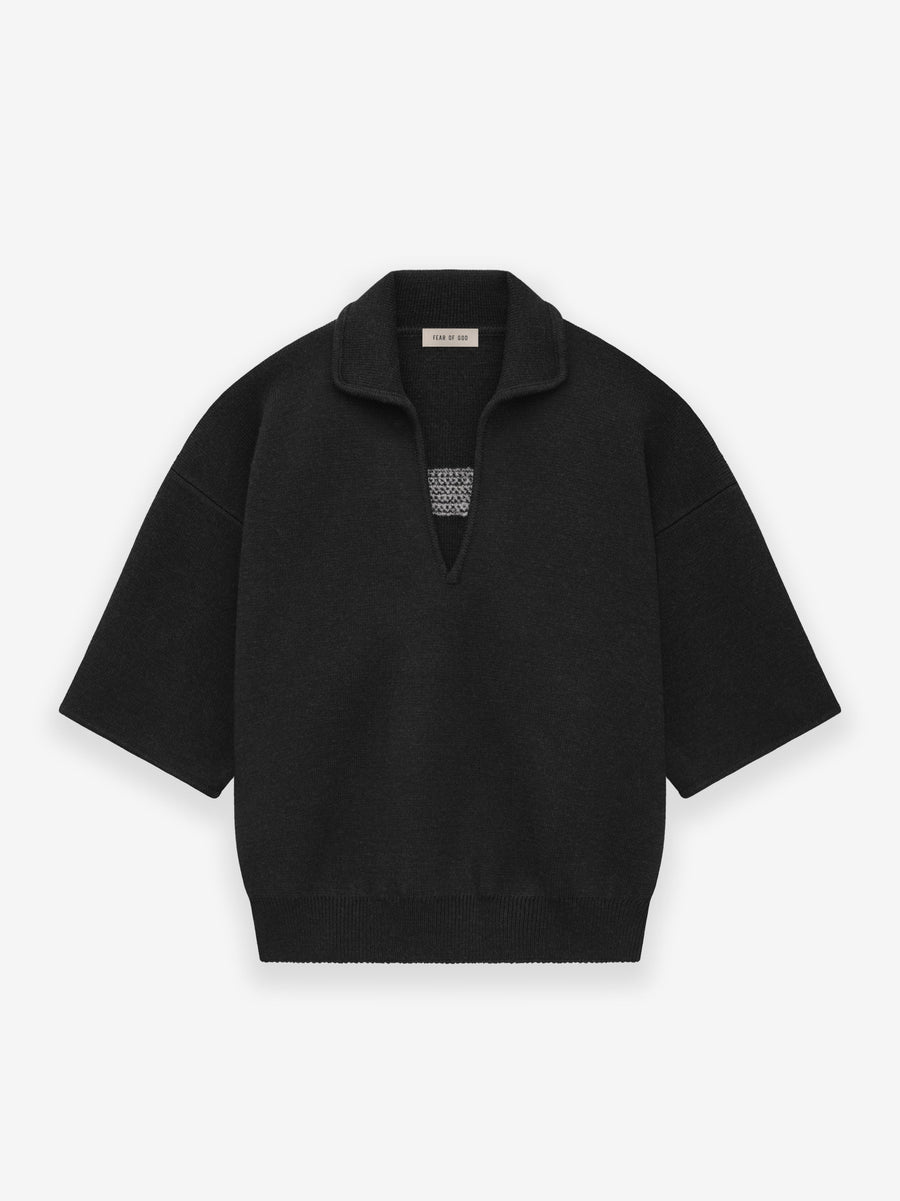 Wool 3/4 Sleeve Polo Sweater - Fear of God