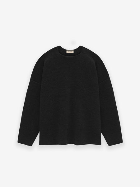 Ottoman Wool Straight Neck Sweater