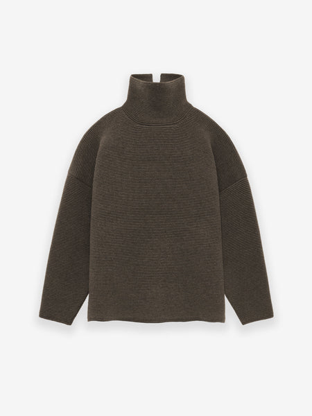Heavy Ottoman Wool High Neck Sweater