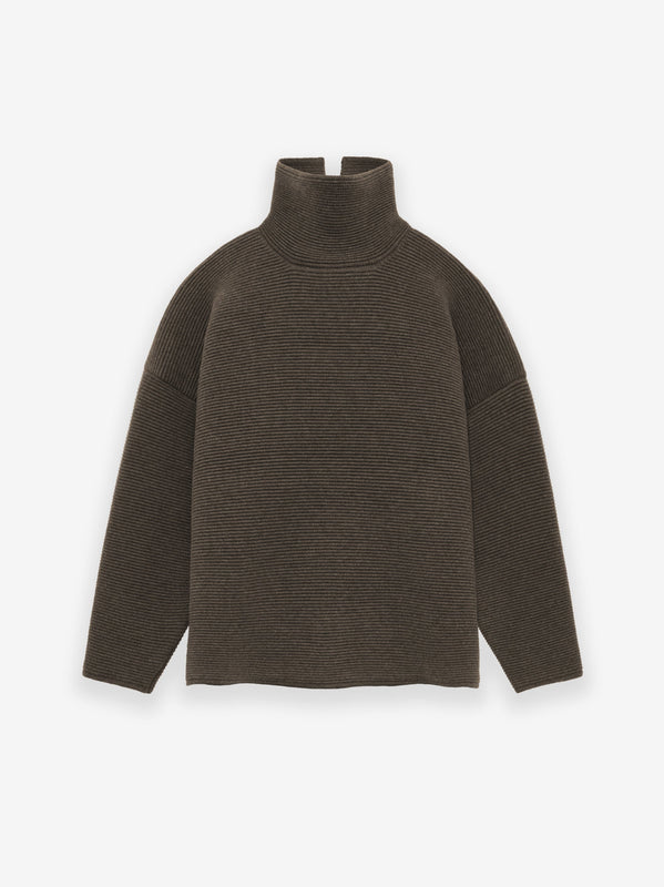 Heavy Ottoman Wool High Neck Sweater