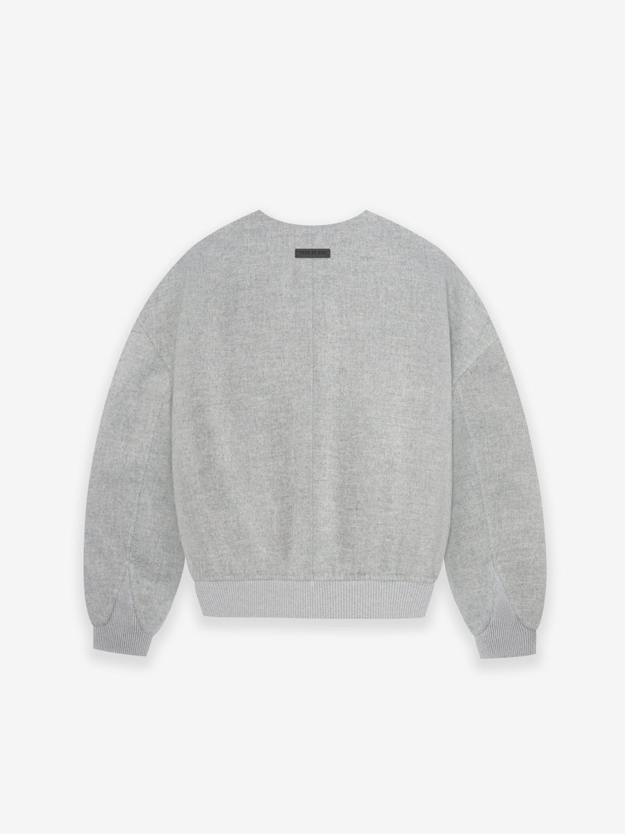 Double-Faced Wool Cashmere Collarless Bomber - Fear of God