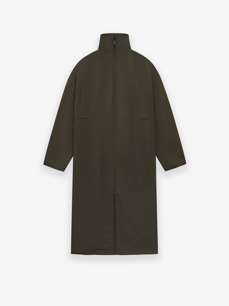 Wool High Neck Trench