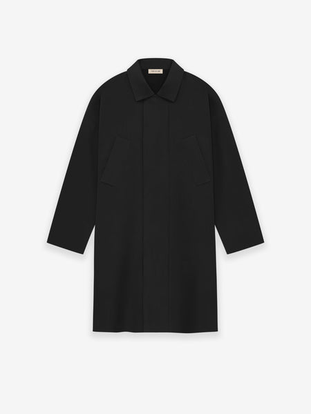Wool Crepe 3/4 Length Trench