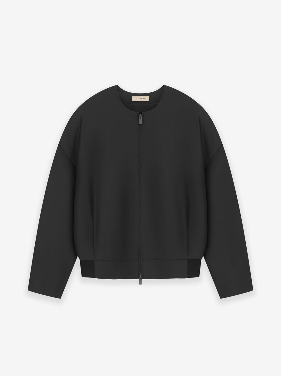 Wool Silk Collarless Jacket - Fear of God