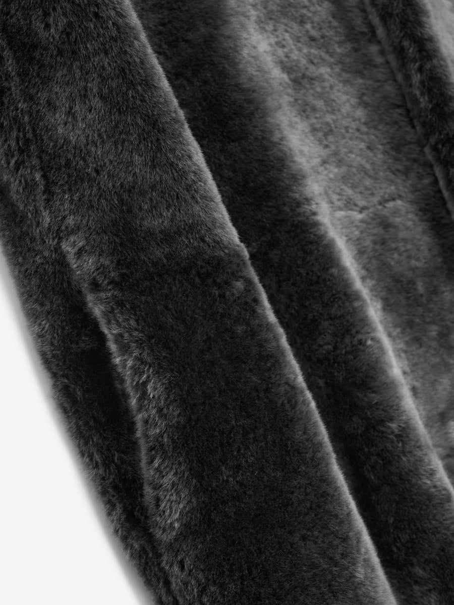 Shearling Lapelless Overcoat - Fear of God