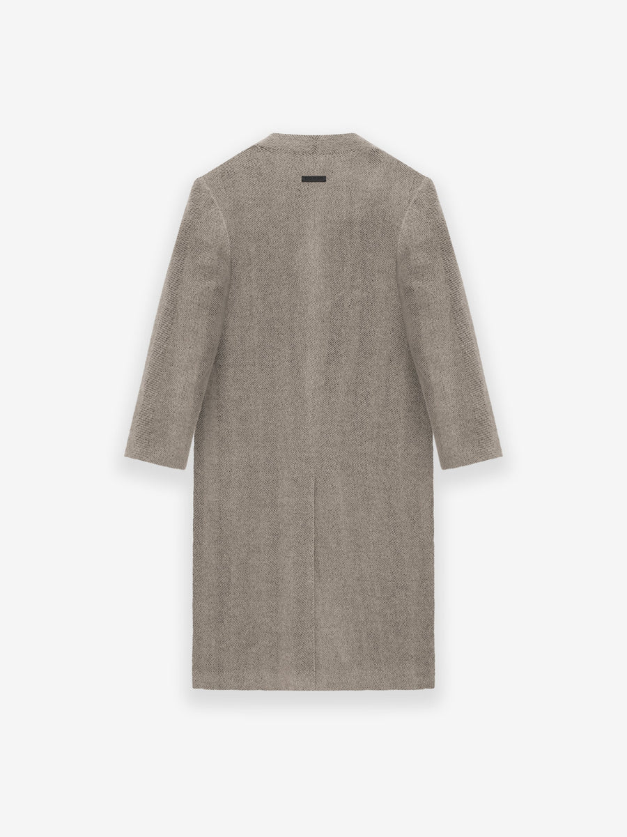 Chevron Brushed Wool Lapelless Overcoat - Fear of God