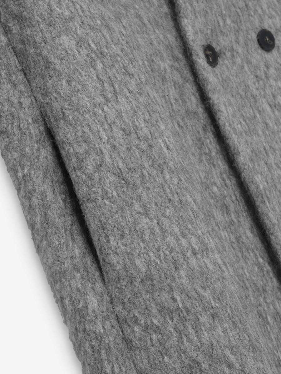 Alpaca Wool Lapelless Overcoat - Fear of God