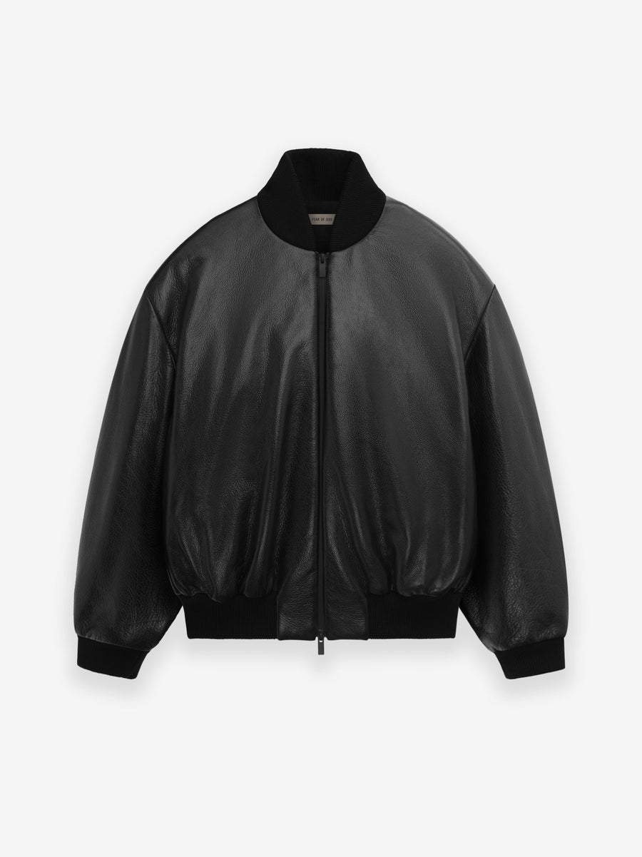 Leather Moto Stripe Bomber - Fear of God