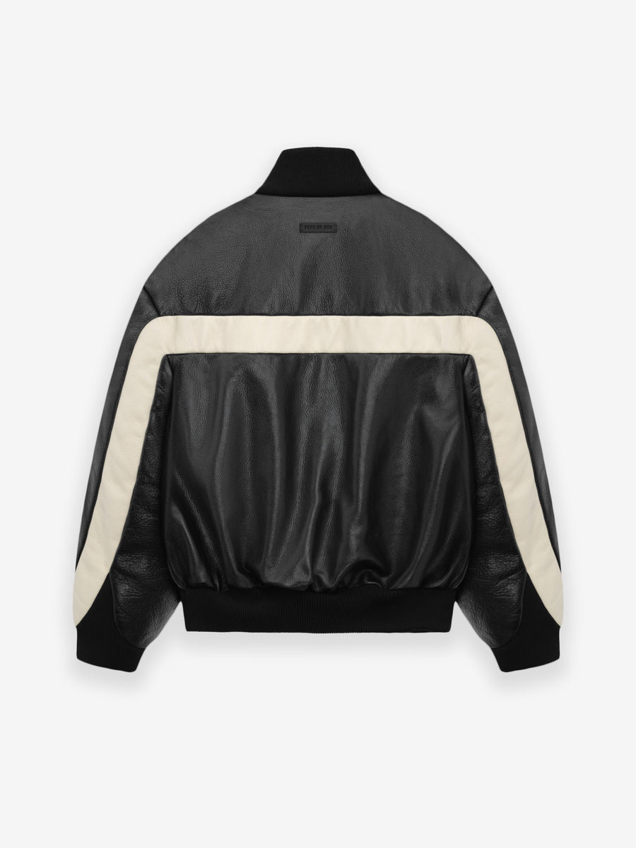 Leather Moto Stripe Bomber - Fear of God