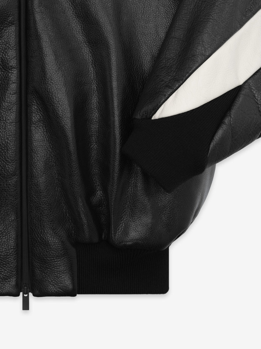 Leather Moto Stripe Bomber - Fear of God