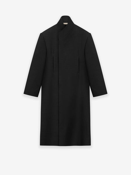 Double Wool Stand Collar Overcoat
