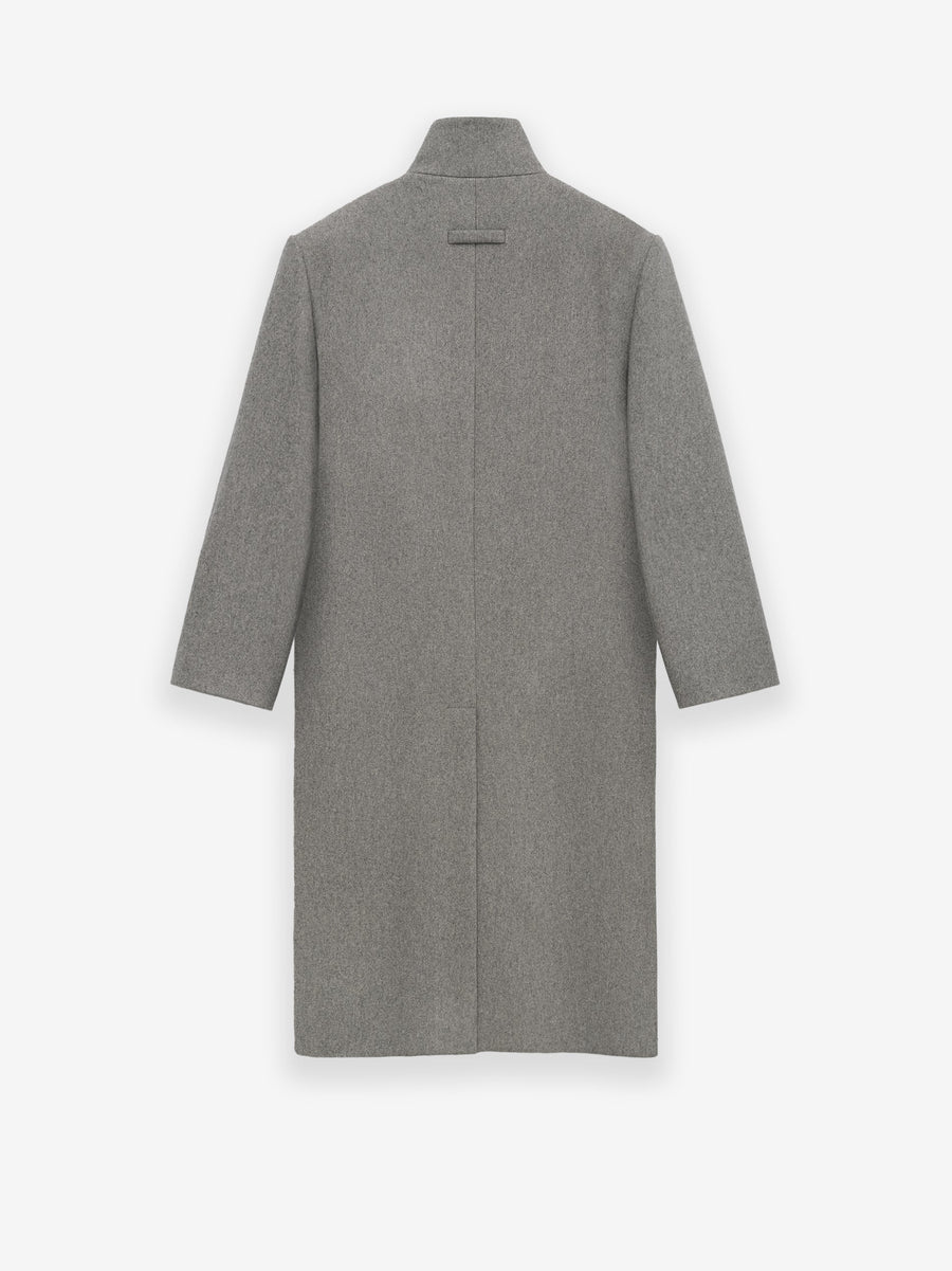 Melange Wool Stand Collar Overcoat - Fear of God