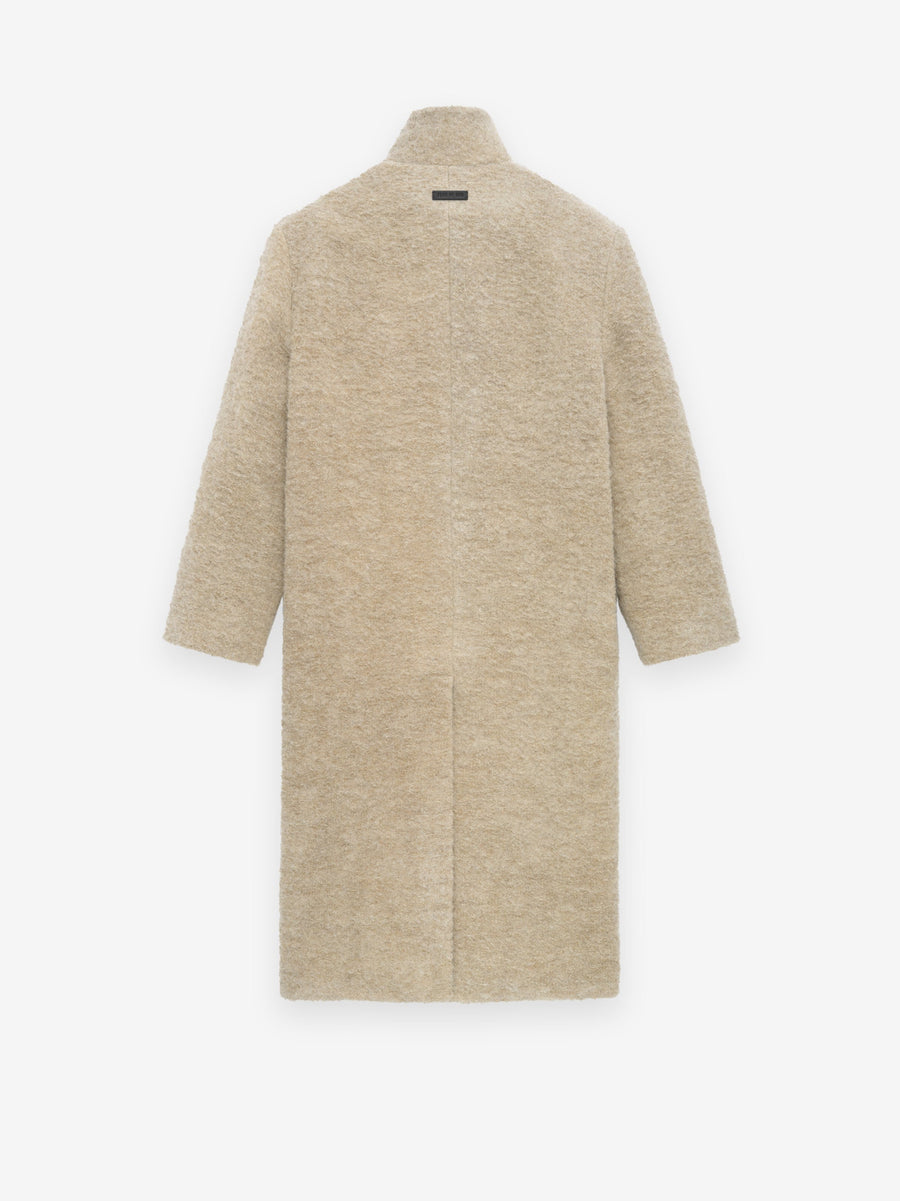 Wool Boucle Stand Collar Overcoat - Fear of God