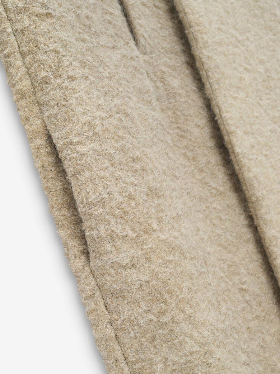 Wool Boucle Stand Collar Overcoat - Fear of God