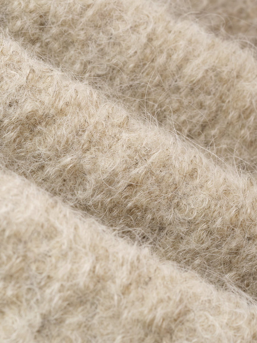 Wool Boucle Stand Collar Overcoat - Fear of God