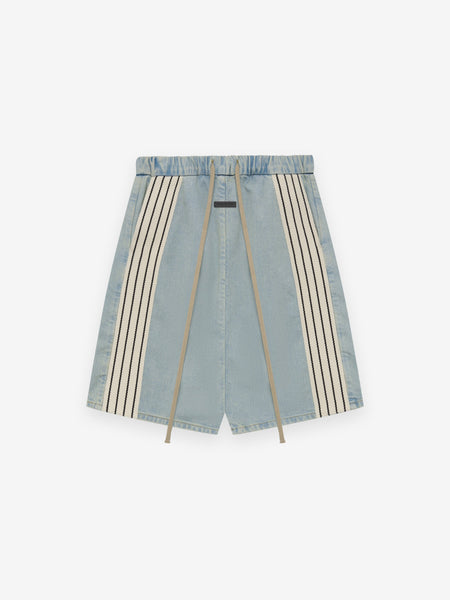Denim Striped Relaxed Short