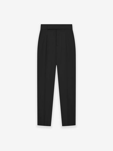Wool Gabardine Tapered Trouser