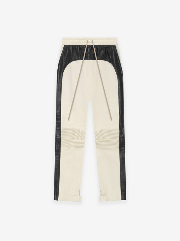 Leather Moto Stripe Pant