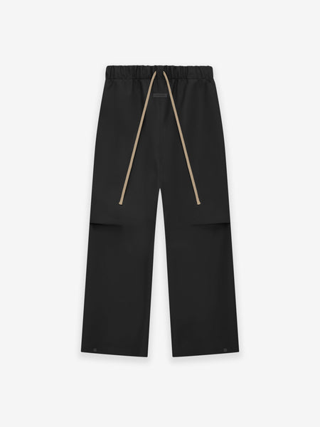 Rubberized Knee Pleat Wide Leg Pant