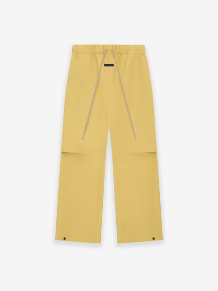 Rubberized Knee Pleat Wide Leg Pant