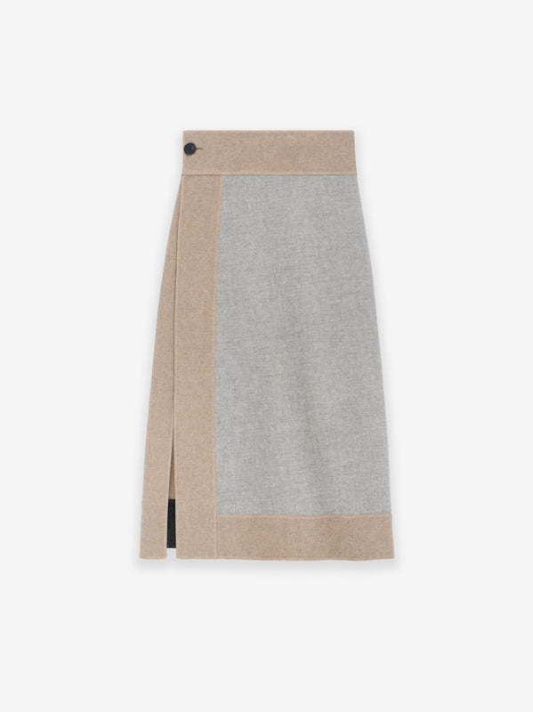 Double-Faced Wool Cashmere Blanket Wrap