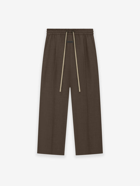 Wool Canvas Wide Leg Pant