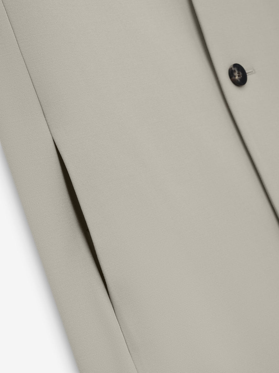 Wool Gabardine Lapelless Suit Jacket - Fear of God