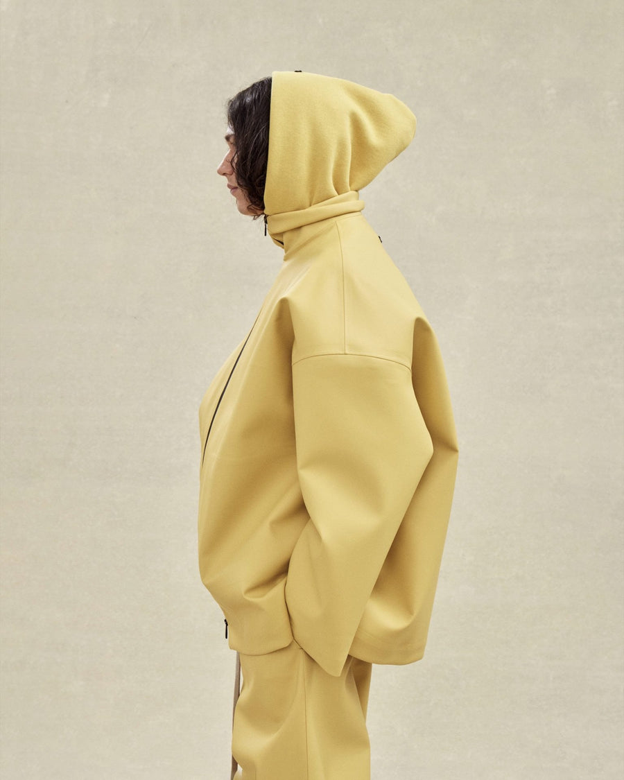 Rubberized Knee Pleat Wide Leg Pant - Fear of God