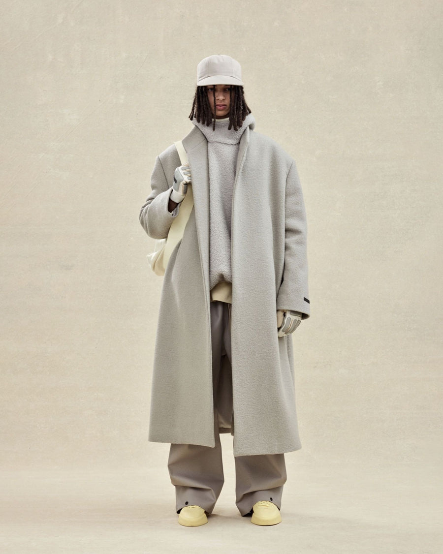 Boiled Wool Stand Collar Overcoat - Fear of God