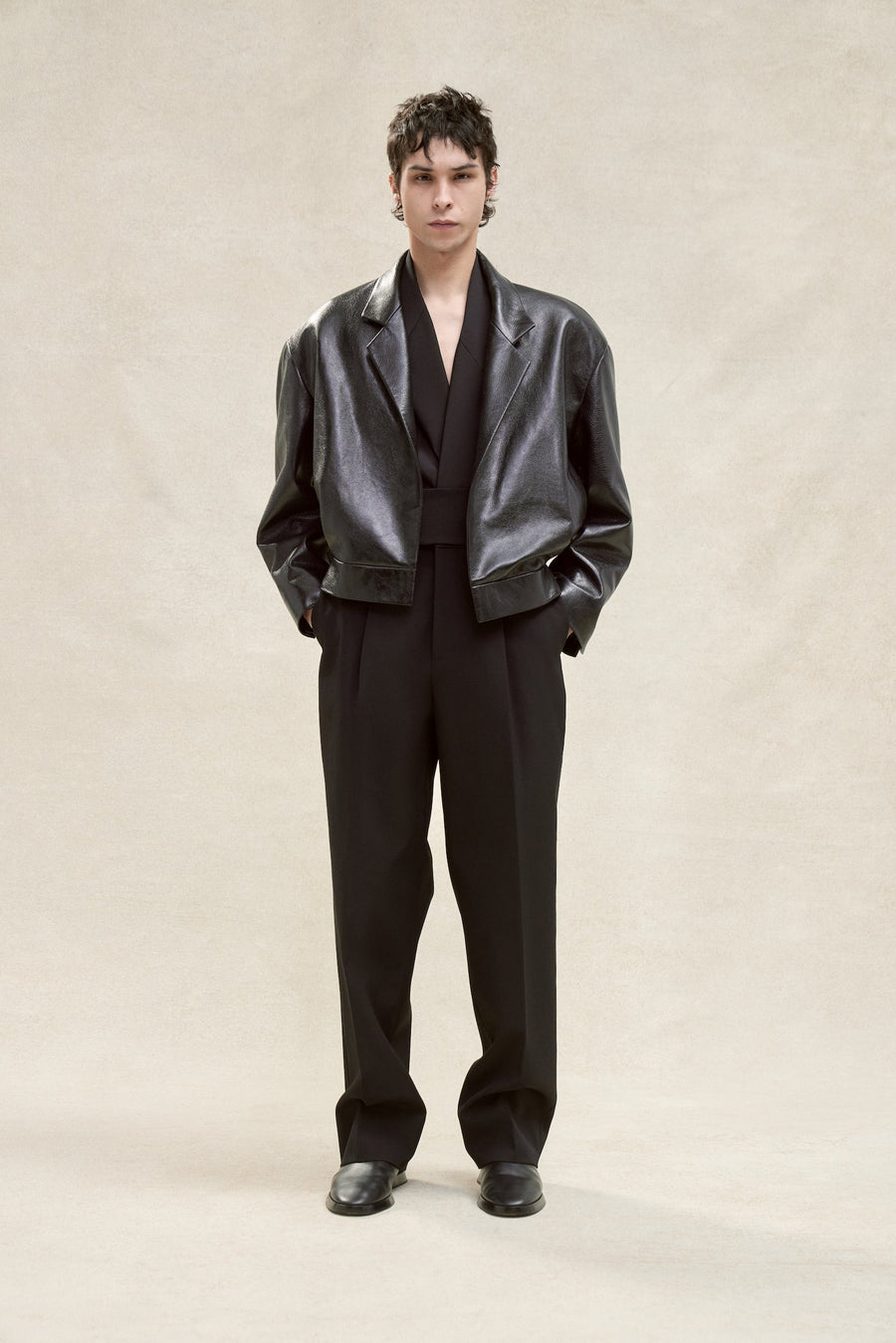Leather Notch Lapel Jacket - Fear of God
