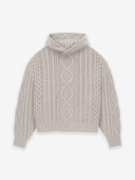 Cable Knit Hoodie