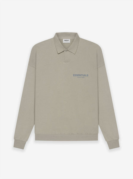 Long Sleeve French Terry Polo