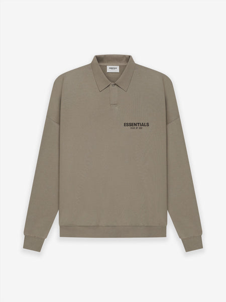 Long Sleeve French Terry Polo