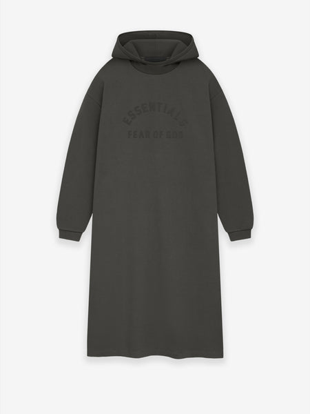 Womens Nylon Fleece Hooded Dress