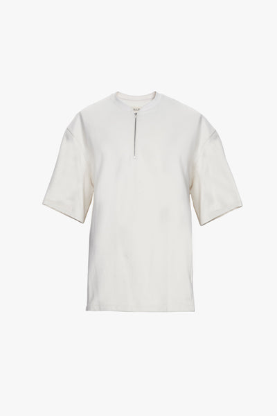 Short Sleeve Half Zip Henley