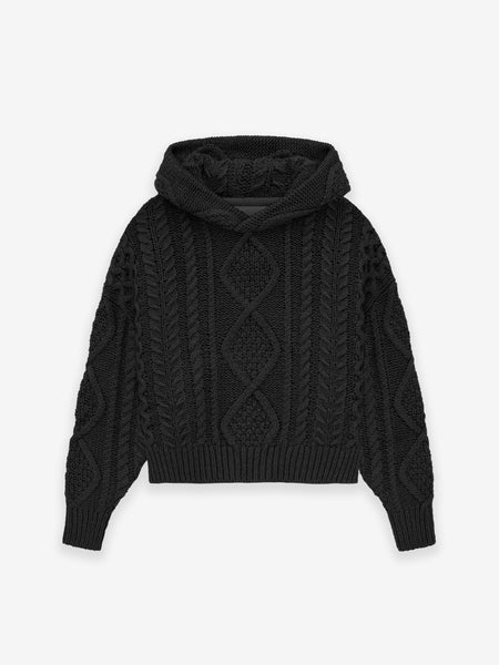 Kids Cable Knit Hoodie