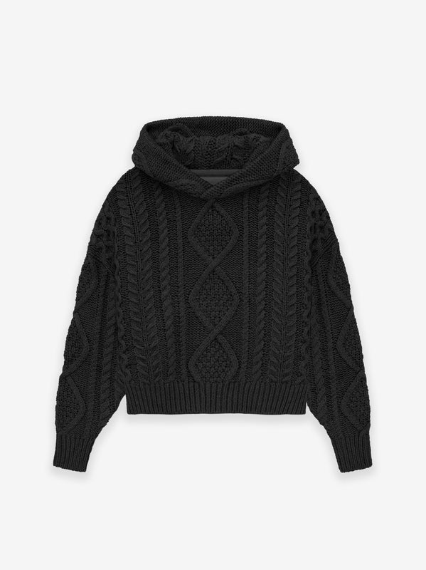 Kids Cable Knit Hoodie