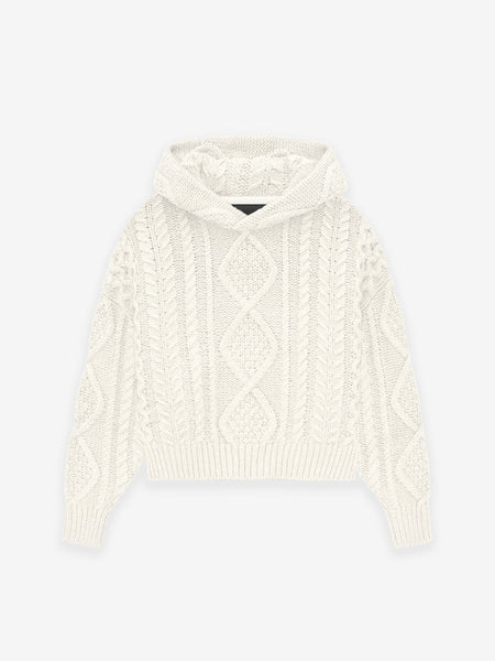 Kids Cable Knit Hoodie