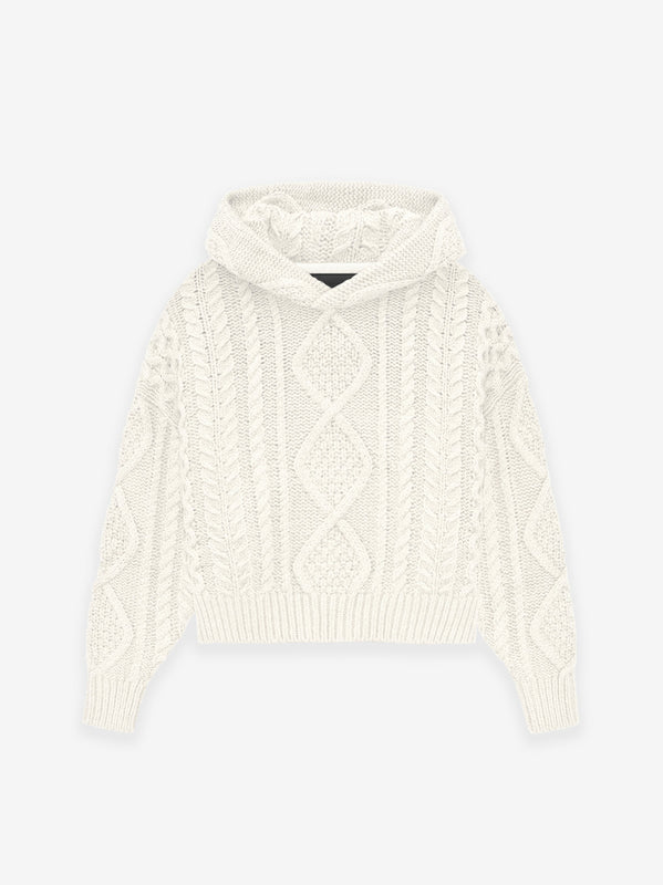 Kids Cable Knit Hoodie