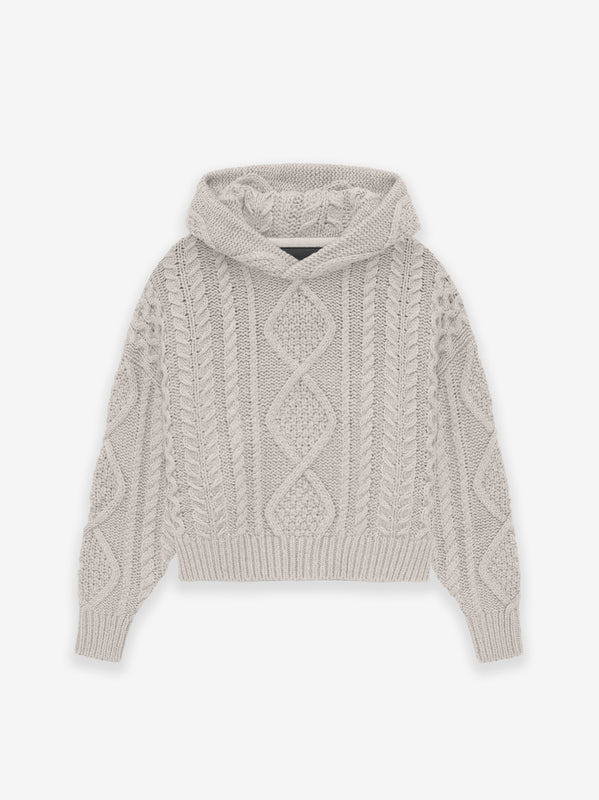 Kids Cable Knit Hoodie