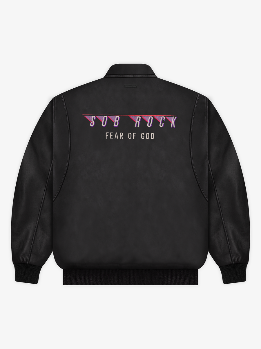 Sob Rock Leather Bomber - Fear of God