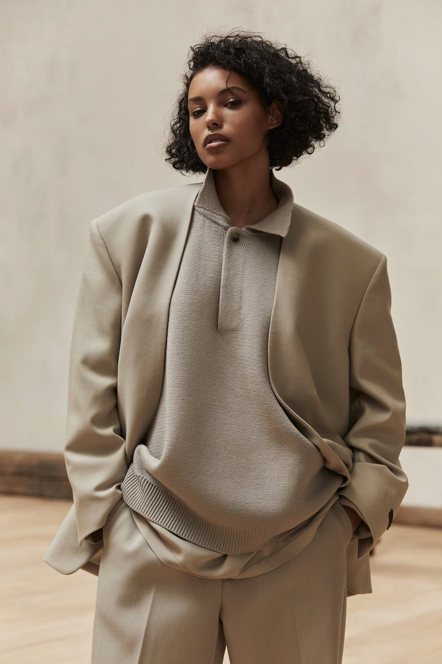 Wool Lapelless Jacket - Fear of God
