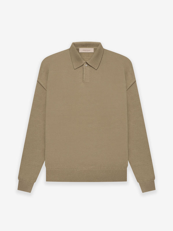 MENS : KNIT LS POLO