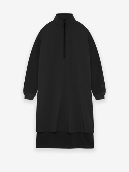 Womens Nylon Fleece Mockneck Sweater Dress