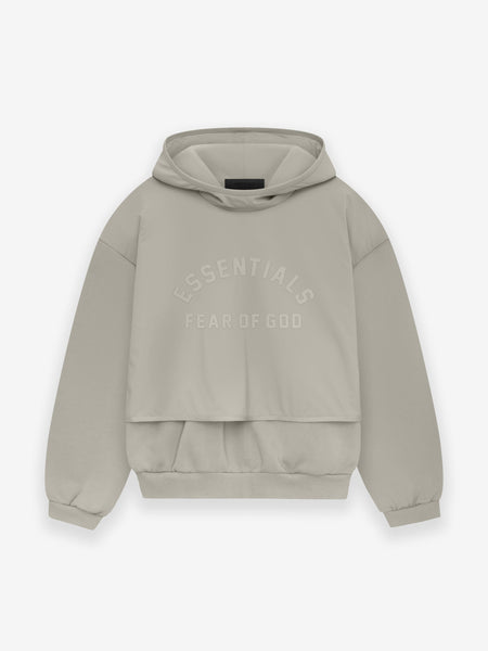Nylon Fleece Hooded Sweater