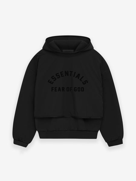 Nylon Fleece Hooded Sweater