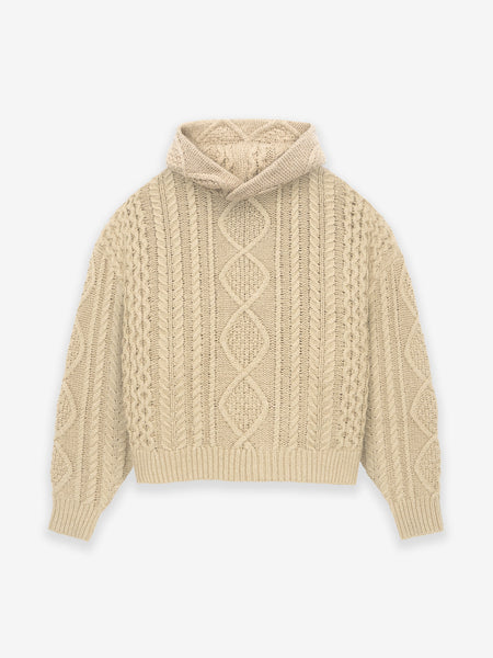 Cable Knit Hoodie